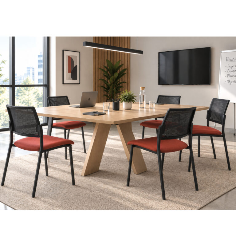 Chaise de reunion KAR Résille (x15) — SIMMIS Made in France